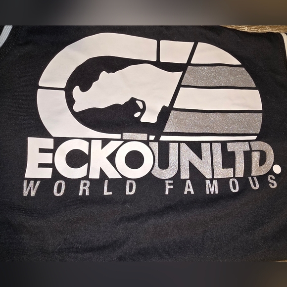 Ecko Unltd. World Famous Rhino Logo Tank Top Wringer Tee Shirt Men's L - Picture 2 of 8